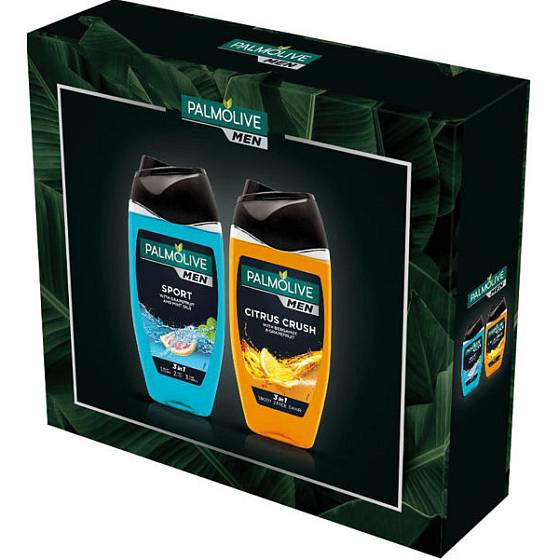 Palmolive Men Sport 3v1 sprchový gel 250 ml + Citrus Crush 3v1 sprchový gel 250 ml, kosmetická sada