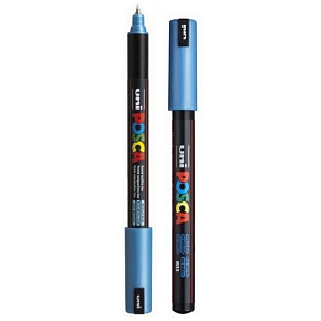 Posca Uniwersalny akrylowy marker 0,7 mm Metaliczny niebieski PC-1MR