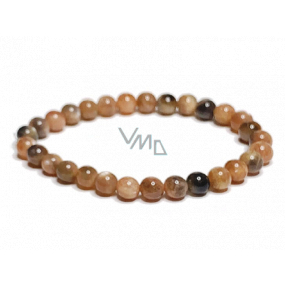 Měsíční kámen černý náramek elastický přírodní kámen, kulička 6 mm / 16 - 17 cm, kámen osudu Měsíční kámen černý náramek elastický přírodní kámen, kulička 6 mm / 16 - 17 cm, kámen osudu