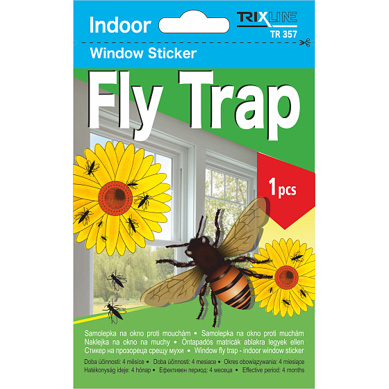 Trixline Fly Trap samolepka na okno proti mouchám 1 kus TR357