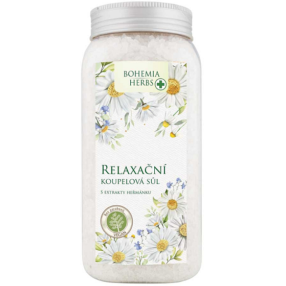 Bohemia Gifts Heřmánek relaxační sůl do koupele 900 g