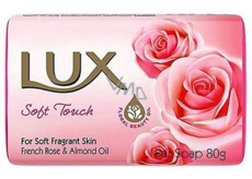 Lux Soft Touch růžové tuhé toaletní mýdlo 80 g