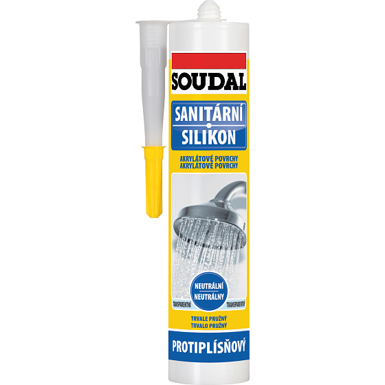 Soudal silikon sanitarny neutralny, przezroczysty, 280 ml