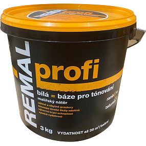 REMAL Profi farba malarska do płyt gipsowo-kartonowych i tynków sanacyjnych, 3 kg REMAL Profi farba malarska do płyt gipsowo-kartonowych i tynków sanacyjnych, 3 kg