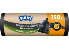 Swirl worki na odpady objemne 150 l, 770 × 1077 mm, 32 µ, 10 sztuk