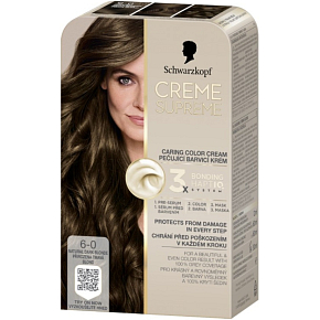 Schwarzkopf Creme Supreme farba do włosów 6-0 naturalny ciemny blond 60 ml Schwarzkopf Creme Supreme farba do włosów 6-0 naturalny ciemny blond 60 ml
