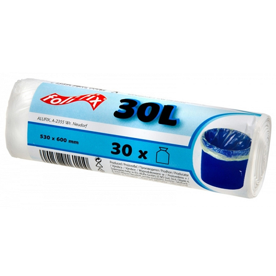 Folifix Sáčky do odpadkového koše, 7 µm, 30 litrů, 53 x 60 cm, 30 kusů