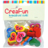 CreaFun Dřevěné korálky Srdce mix barev 2,6 x 2 cm 20 kusů