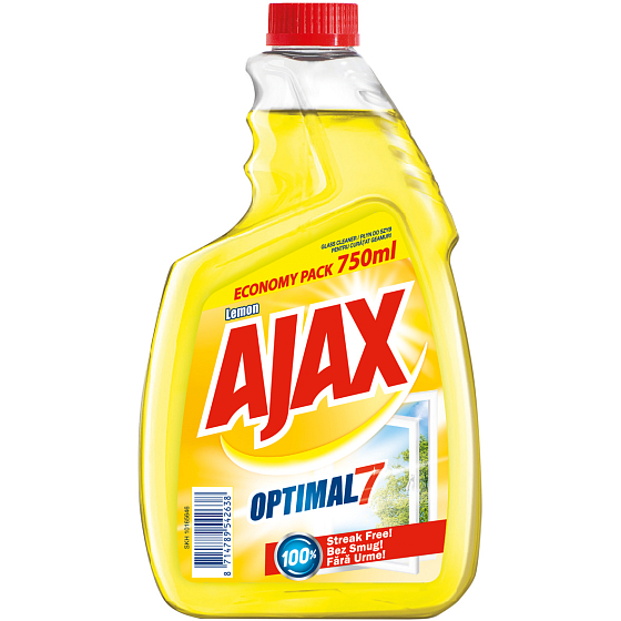 Ajax Optimal 7 Lemon Skla čisticí přípravek náhradní náplň 750 ml