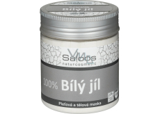 Saloos Bio 100% Francuski biały glina maska do ciała i twarzy na łuszczycę, egzemy, zmniejsza wydzielanie sebum 100 g
