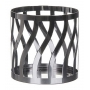 Yankee Candle Curve Gun Metal svícen ozdobný na střední nebo velkou svíčku Classic 10 x 11 cm
