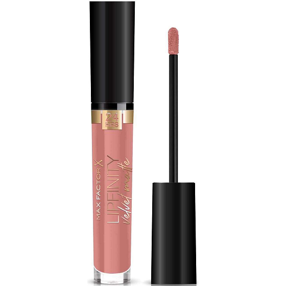 Max Factor Lipfinity Velvet Matte Lipstick płynna matowa pomadka 015 Nude Silk 4 ml