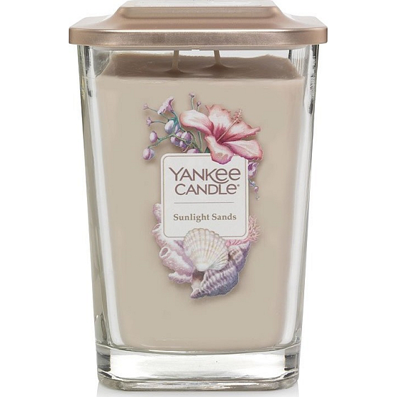 Yankee Candle Sunlight Sands - Prosluněné písky sojová vonná svíčka Elevation velká sklo 2 knoty 553 g
