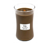WoodWick Amber & Incense - Ambra a kadidlo vonná svíčka s dřevěným knotem a víčkem sklo velká 609 g