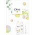 Dove Nourishing Revitalizing Silk sprchový gel pro ženy 250 ml + Invisible Dry Clean Touch antiperspirant sprej 150 ml, kosmetická sada