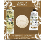 Jeanne en Provence Oliva olejek pod prysznic 250 ml + mydło toaletowe 100 g + krem do rąk 75 ml, zestaw kosmetyków dla kobiet