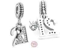 Zawieszka ze srebra 925 21 lat miłości, 2w1 charms do bransoletki
