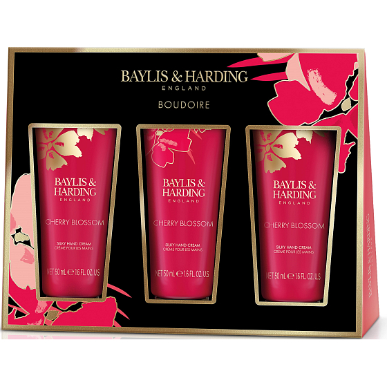 Baylis & Harding Krem do ręk kwiatowy 3 x 50 ml, zestaw kosmetyczny dla kobiet