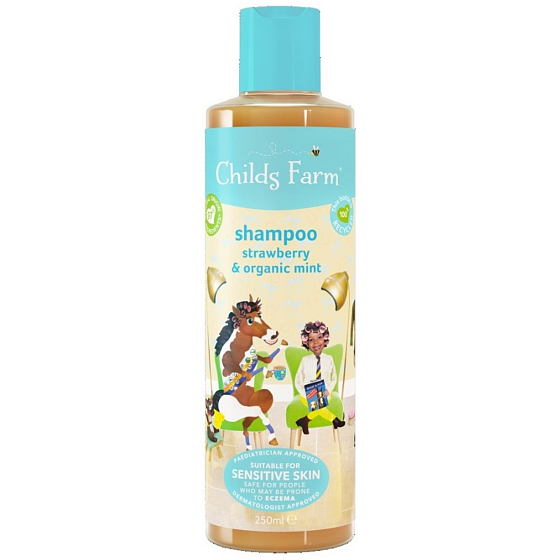 Childs Farm szampon truskawka i mięta dla wrażliwej skóry 250 ml