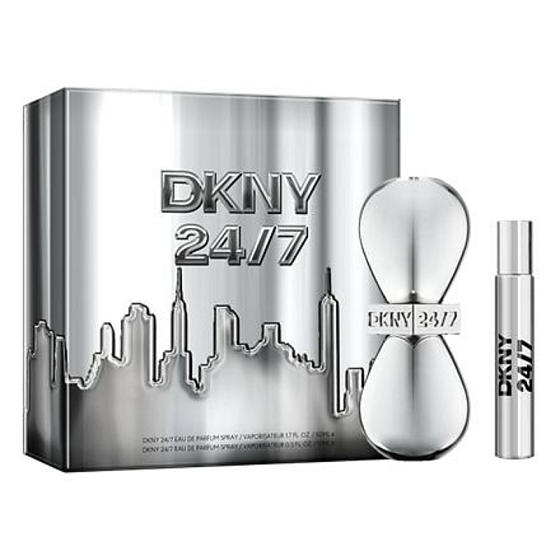 DKNY Donna Karan 24/7 woda perfumowana 50 ml + woda perfumowana 15 ml, zestaw prezentowy dla kobiet