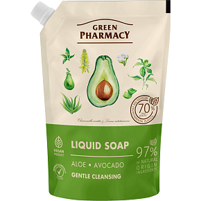 Green Pharmacy Aloe i Awokado płynne mydło uzupełniające 460 ml