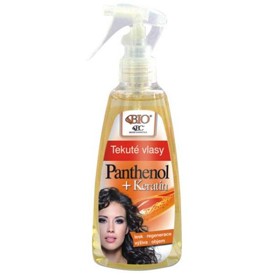 Bione Cosmetics Panthenol & Keratin tekuté vlasy 155 ml rozprašovač pH 5,5