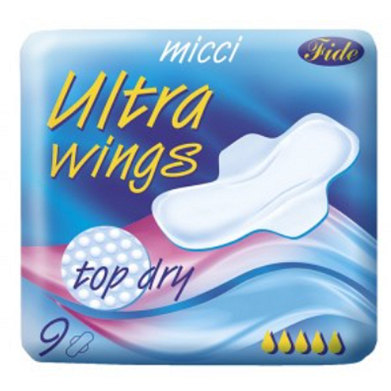 Micci Ultra Wings Top Dry podpaski intymne z skrzydełkami 9 sztuk