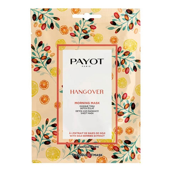 Payot Morning Hangover Masque Detoxikační rozjasňující látková maska 15 kusů x 19 ml
