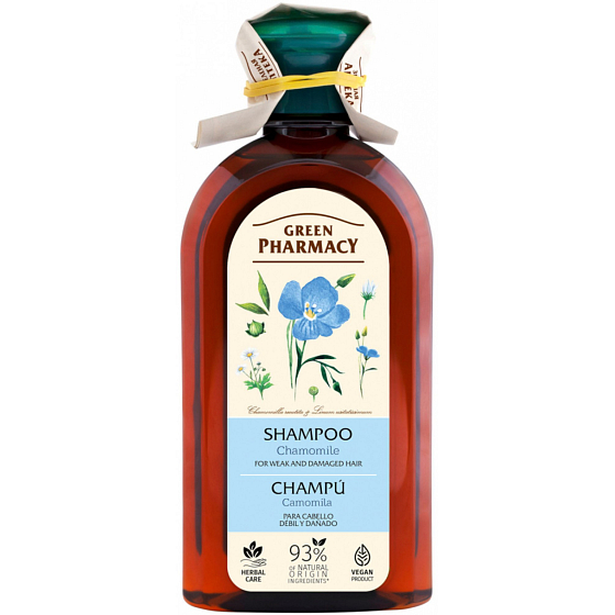 Green Pharmacy Rumianek szampon do osłabionych i zniszczonych włosów 300 ml