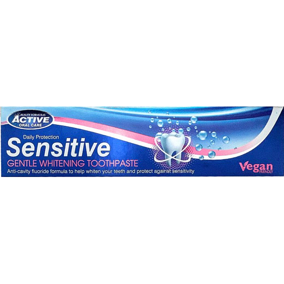 Beauty Formulas Daily Protection Sensitive Gentle Whitening pasta do zębów dla wrażliwych zębów 100 ml