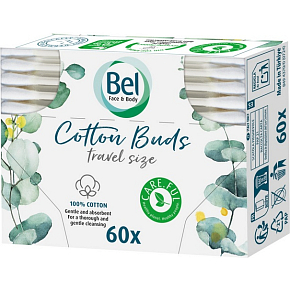 Bel Cotton waciki bawełniane podróżne 60 sztuk