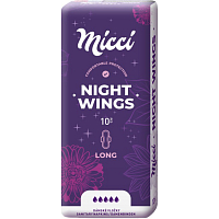 Micci Classic Night wkładki higieniczne z skrzydełkami, 10 sztuk