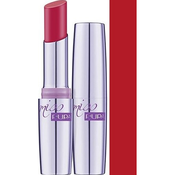 Pupa Snow Queen Miss Pupa Ultra Brilliant Lipstick třpytivá rtěnka 002 Dark Pink 2,4 ml