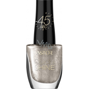 Astor Quick & Shine Nail Polish lak na nehty 502 Hot Chocolate Season 8 ml