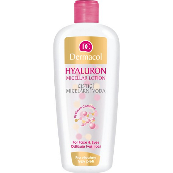 Dermacol Hyaluron Cleansing Micellar Lotion oczyszczająca woda micelarna z kwasem hialuronowym 400 ml