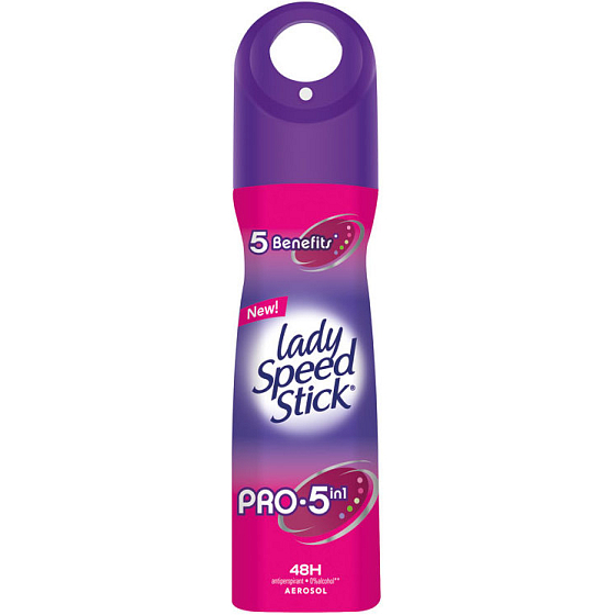 Lady Speed Stick Pro 5v1 antiperspirant deodorant sprej pro ženy 150 ml