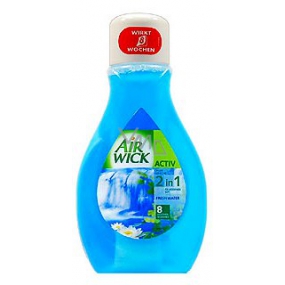 Air Wick Airfresh Svěžest vodopádu 2v1 s knotem tekutý osvěžovač vzduchu 375 ml