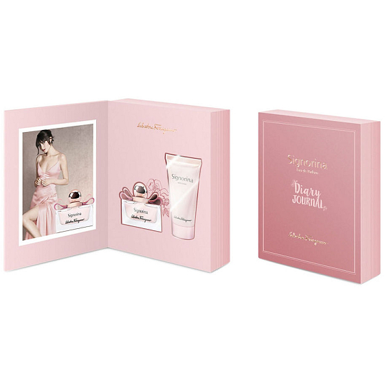 Salvatore Ferragamo Signorina parfémovaná voda pro ženy 50 ml + tělové mléko 100 ml, dárková sada