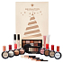 Makeup Revolution stíny, rozjasňovač, báze, bronzer, rtěnka, lesk na rty, kosmetický štětec, zrcátko, Adventní kalendář kosmetická sada