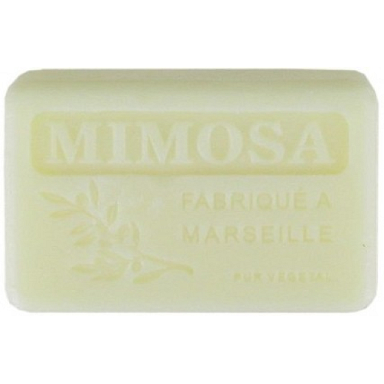 SB. Collection Mimosa přírodní, bio, z Provence, Marseillské mýdlo s bambuckým máslem 125 g