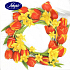 Nekupto Papírové ubrousky 3 vrstvé 33 x 33 cm 20 kusů Velikonoční Tulipány a narcisy věnec
