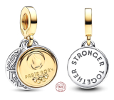 Charm Srebrna 925 z Paryża 2024 Olimpiada 2w1, zawieszka na bransoletkę sport