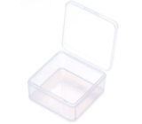 Plastowa skrzyneczka czarna 8,4 x 8,4 x 2,5 cm 1 sztuka