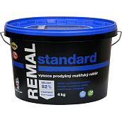 REMAL Standard wysoko przepuszczalna farba na ściany, 4 kg