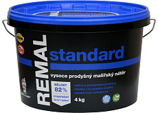 REMAL Standard wysoko przepuszczalna farba na ściany, 4 kg