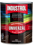 Industrol S2013 univerzál lesk vrchní barva na kov a dřevo, 2880 kaštanově hnědá, 750 ml