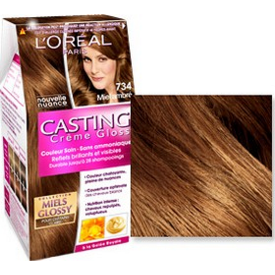 Loreal Paris Casting Creme Gloss barva na vlasy 734 medový jantar