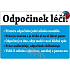 Nekupto Humorná cedulka Odpočinek léčí 15x10 cm 1 kus
