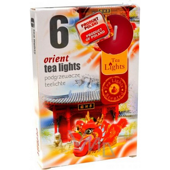 Tea Lights Orient vonné čajové svíčky 6 kusů