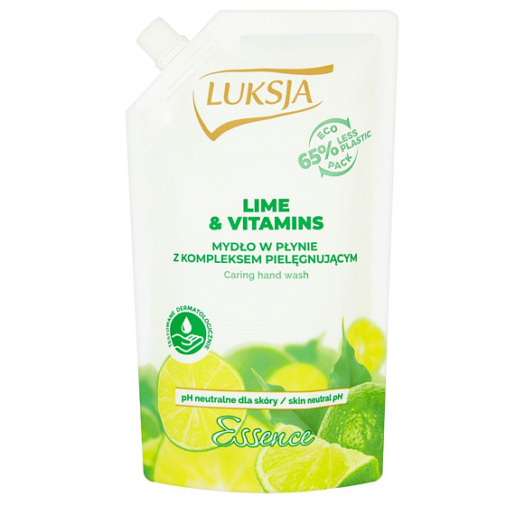 Luksja Essence Limetka a Vitamíny tekuté mýdlo náhradní náplň 400 ml